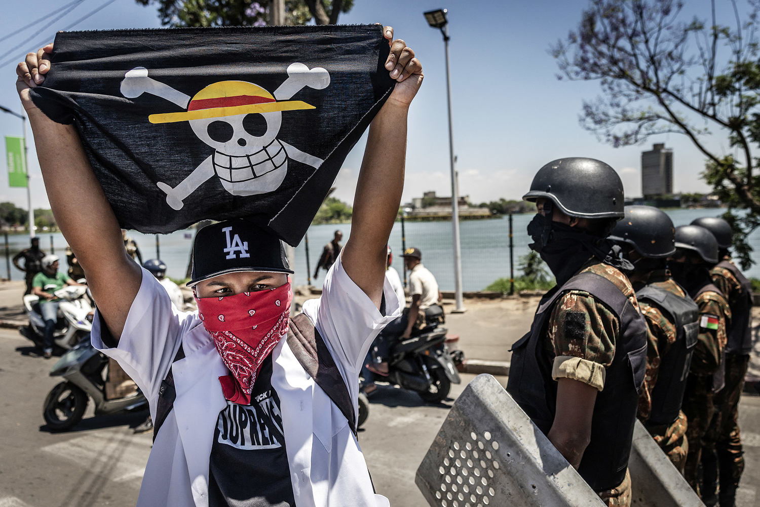 Gen Z protesters united by an anime pirate flag are challenging governments around the world​Elmira Aliieva